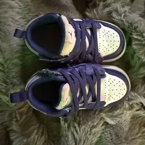 Kids Purple and White Sneakers